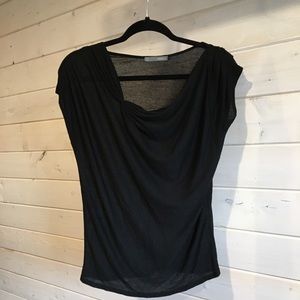 Smart Set | Black Scoop Neck Top